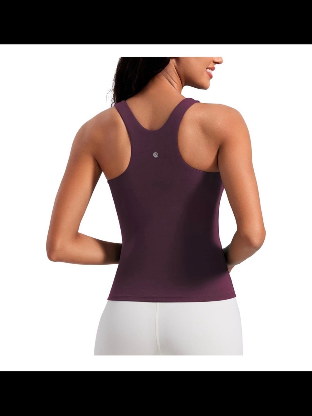 Women's Racerback Tank Top in Deep Plum